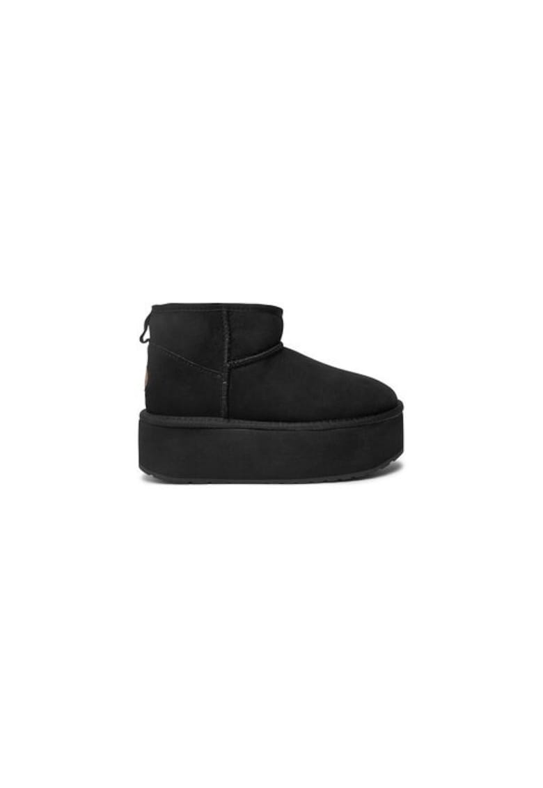 Ghete dama  304290589 - Piele naturala - 42 EU - Negru