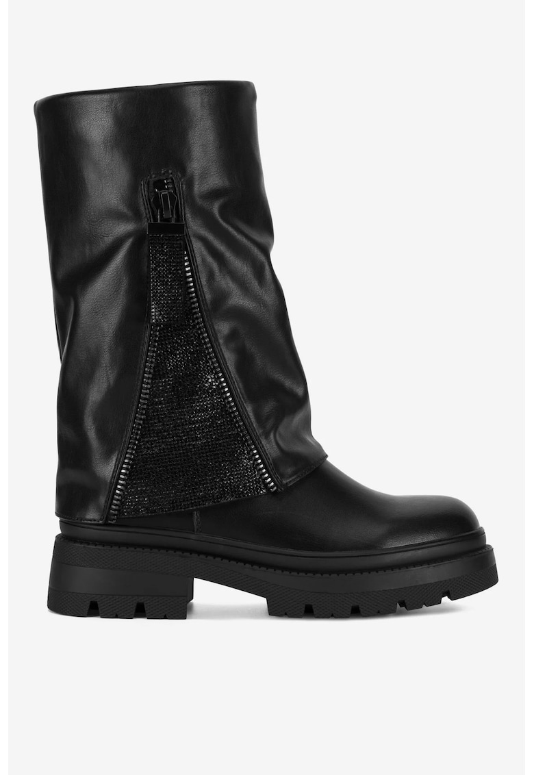 Cizme dama  5905588888260 - Sintetic - Negru - Negru