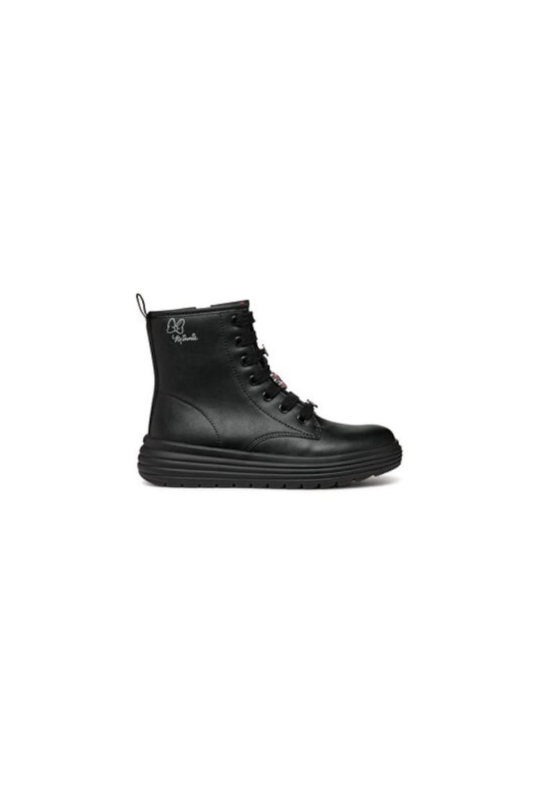 Cizme dama  Piele ecologica - Negru - Negru