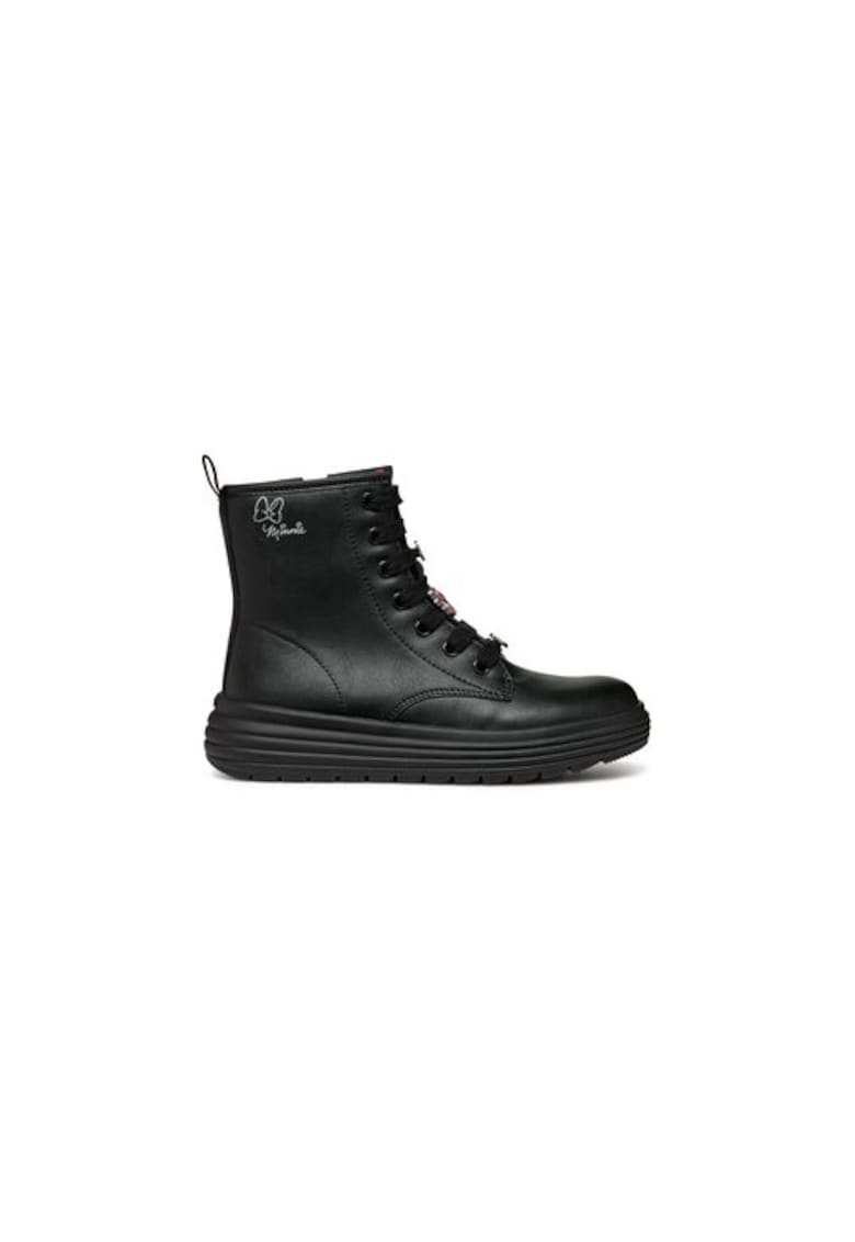 Cizme fete  304072048 - Piele ecologica - Negru - Negru