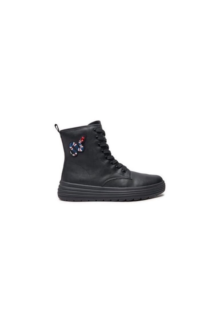 Cizme dama  303949952 - Piele ecologica - Negru - Negru