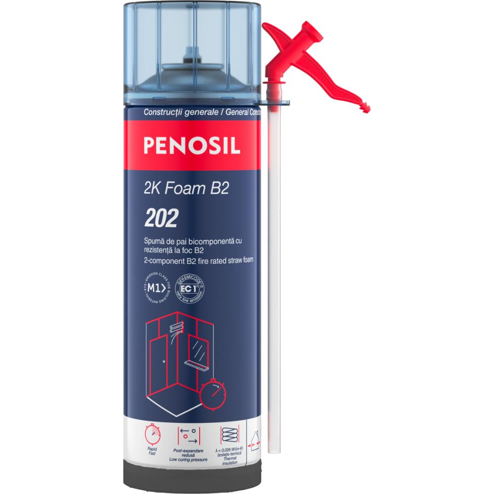 Spuma poliuretanica pentru montaj Penosil 2K Foam B2 202, aplicare cu pistol, 400 ml