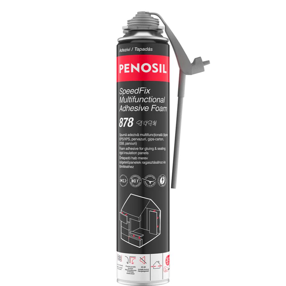 Spuma poliuretanica pentru montaj, aplicare cu pistol, Penosil SpeedFix Construction 878, 750 ml