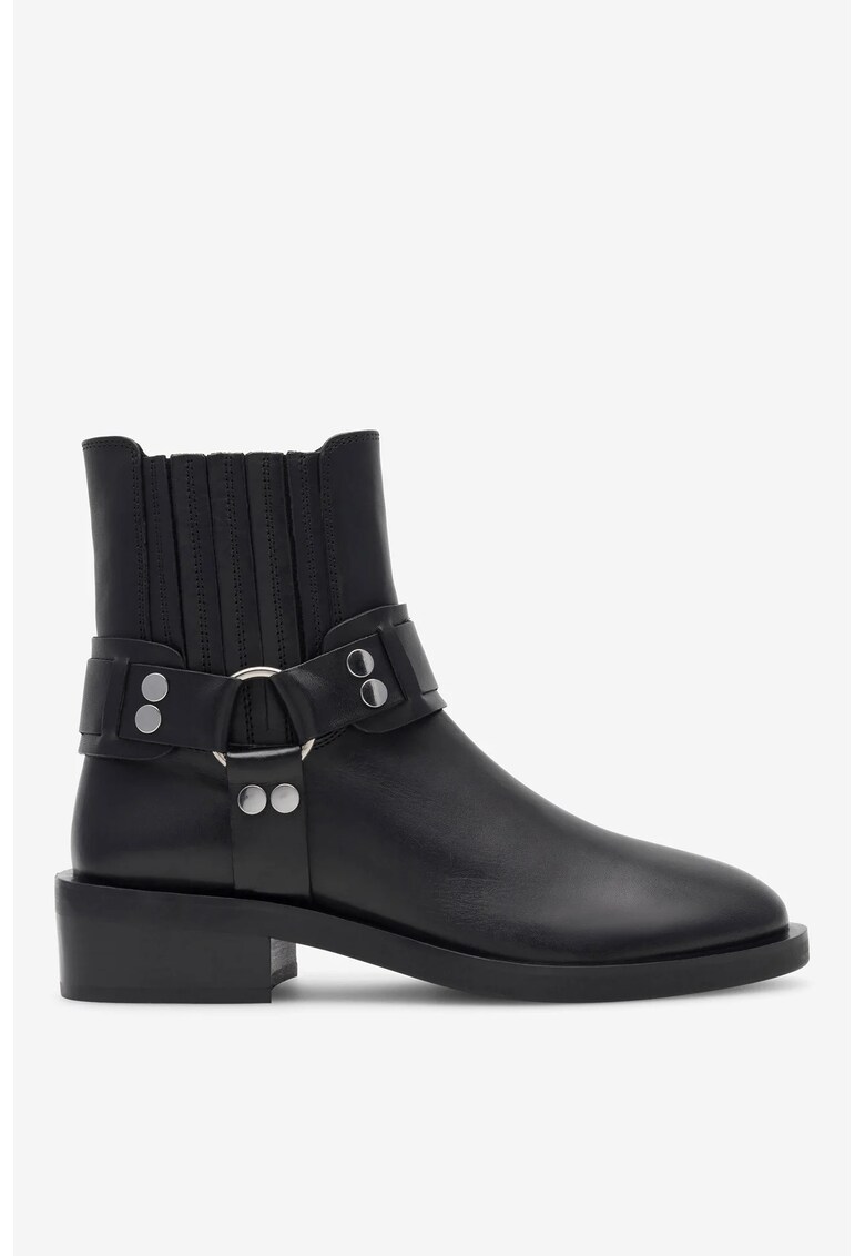 Ghete dama  5905588101475 - Piele naturala - Negru - Negru