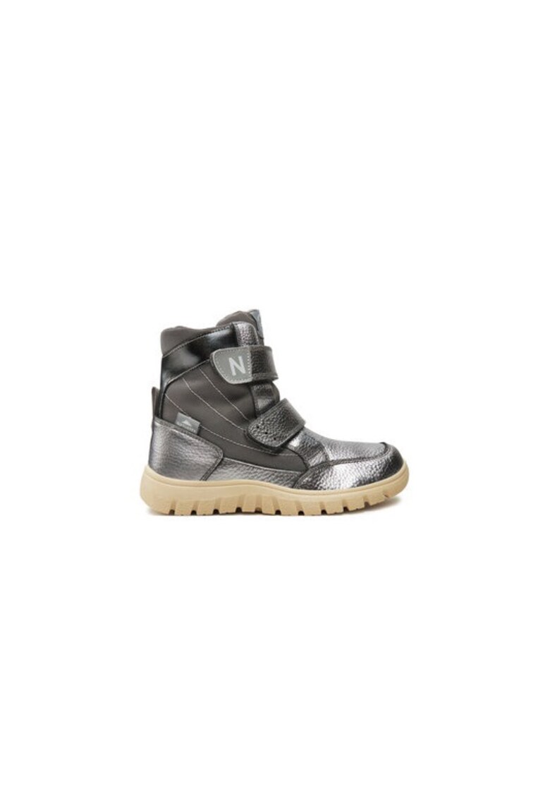 Ghete dama  304676086 - Piele naturala - 35 EU - Argintiu
