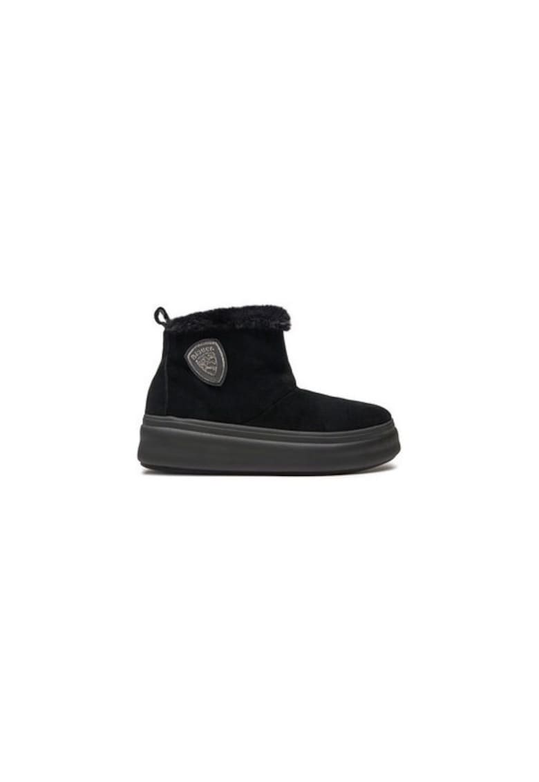 Ghete dama  304701436 - Piele naturala - Negru - Negru