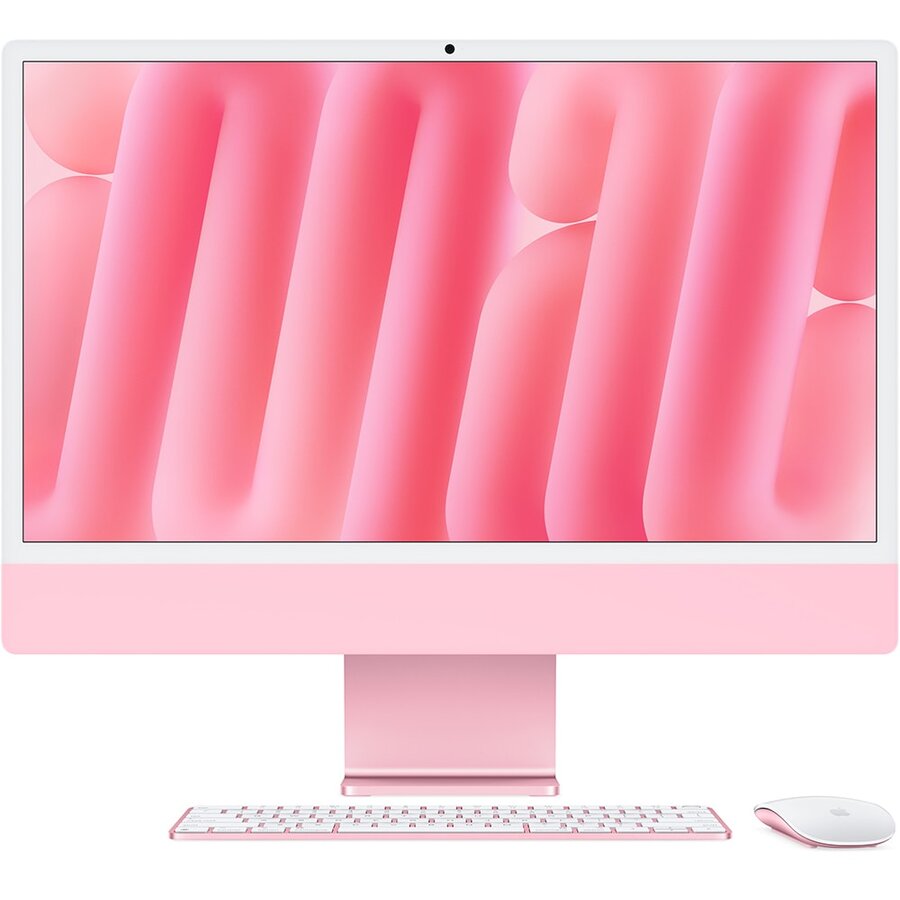 Sistem All in One iMac 24 inch IPS M4 10-Core 24GB 512GB SSD macOS Pink