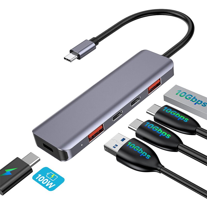 Oferte la Hub USB 5in1 USB-C 100W Alu