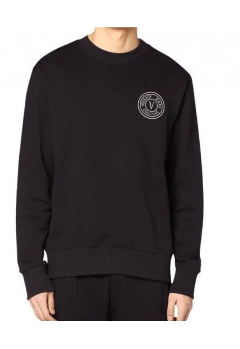 Bluzon casual din bumbac - Negru