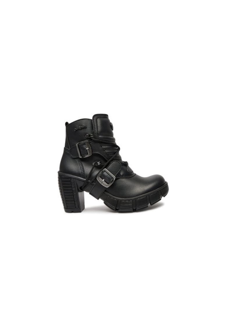 Ghete dama  304874598 - Piele ecologica - Negru - Negru