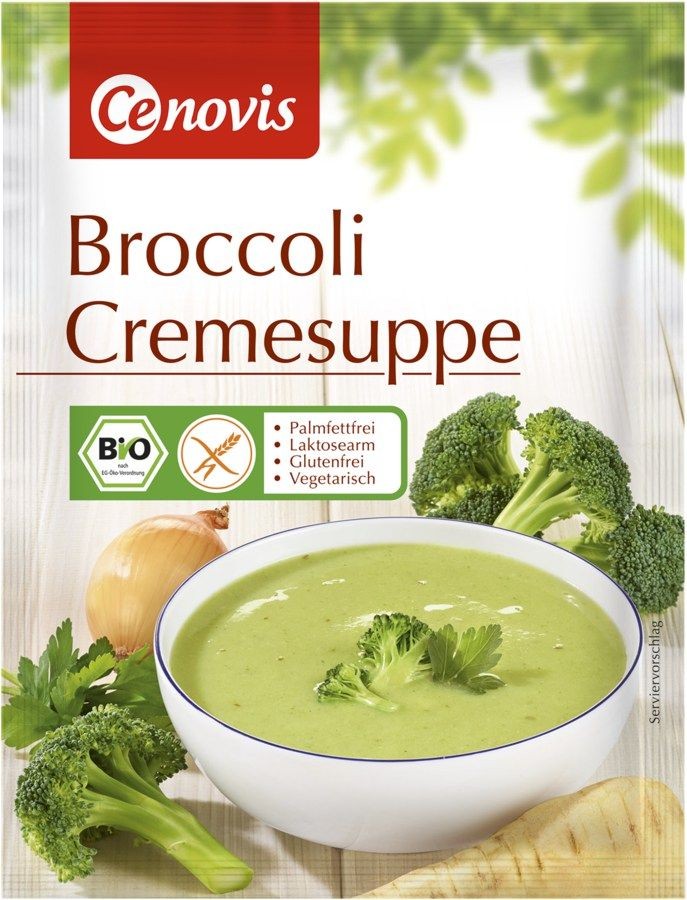 Supa crema bio de broccoli, 45g cenovis
