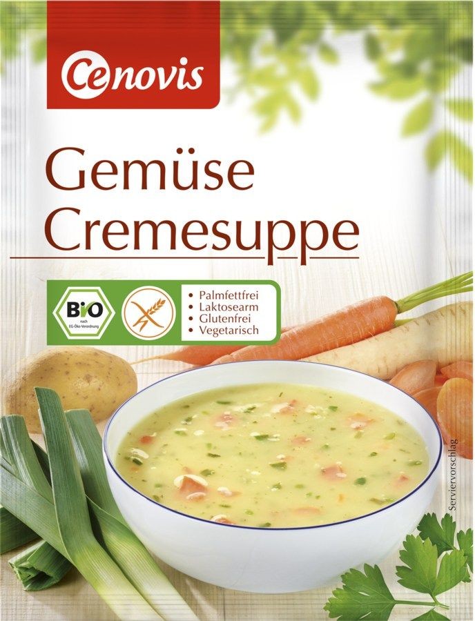 Supa crema bio de legume, 64g cenovis