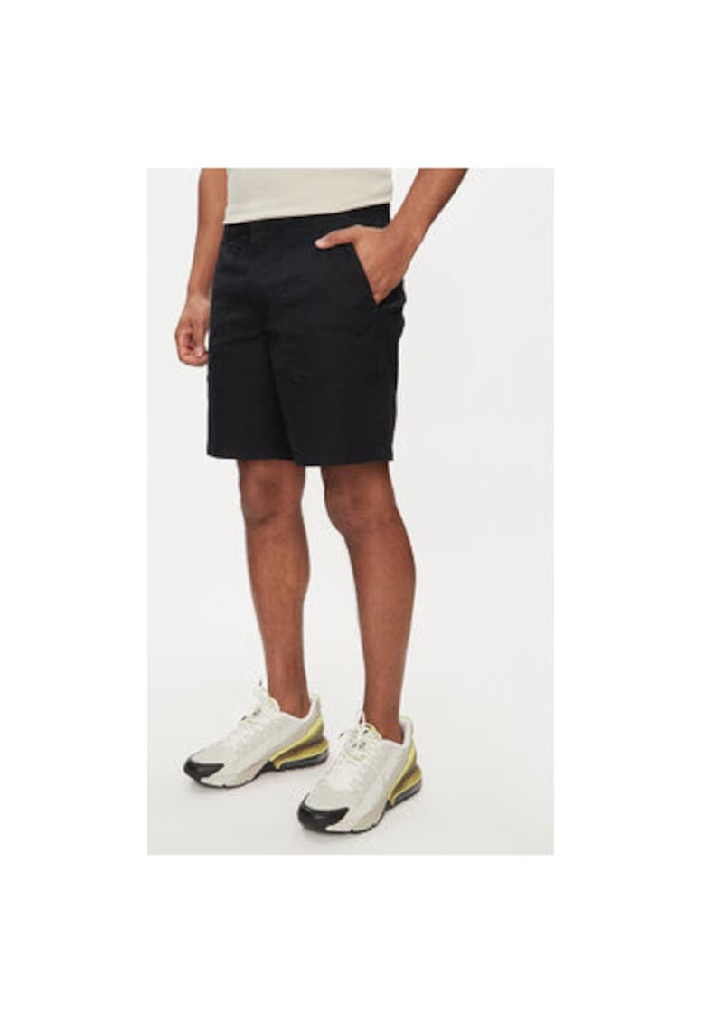 Pantaloni scurti barbati -  303384357 - Bumbac - Negru - Negru