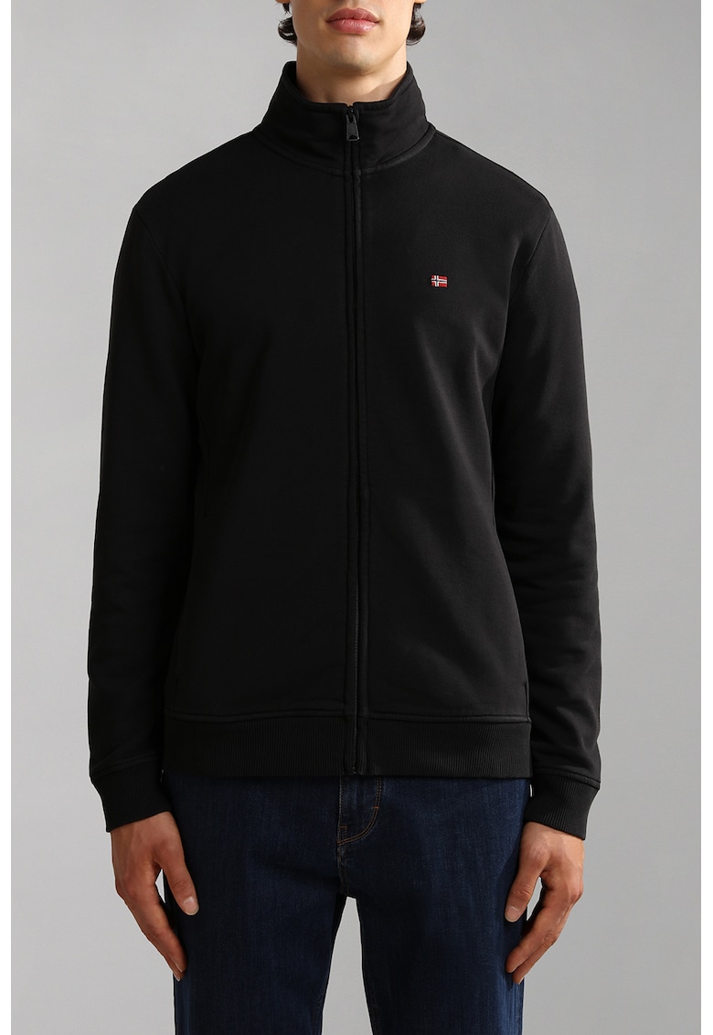 Bluza de trening cu fermoar si buzunare laterale Balis - Negru