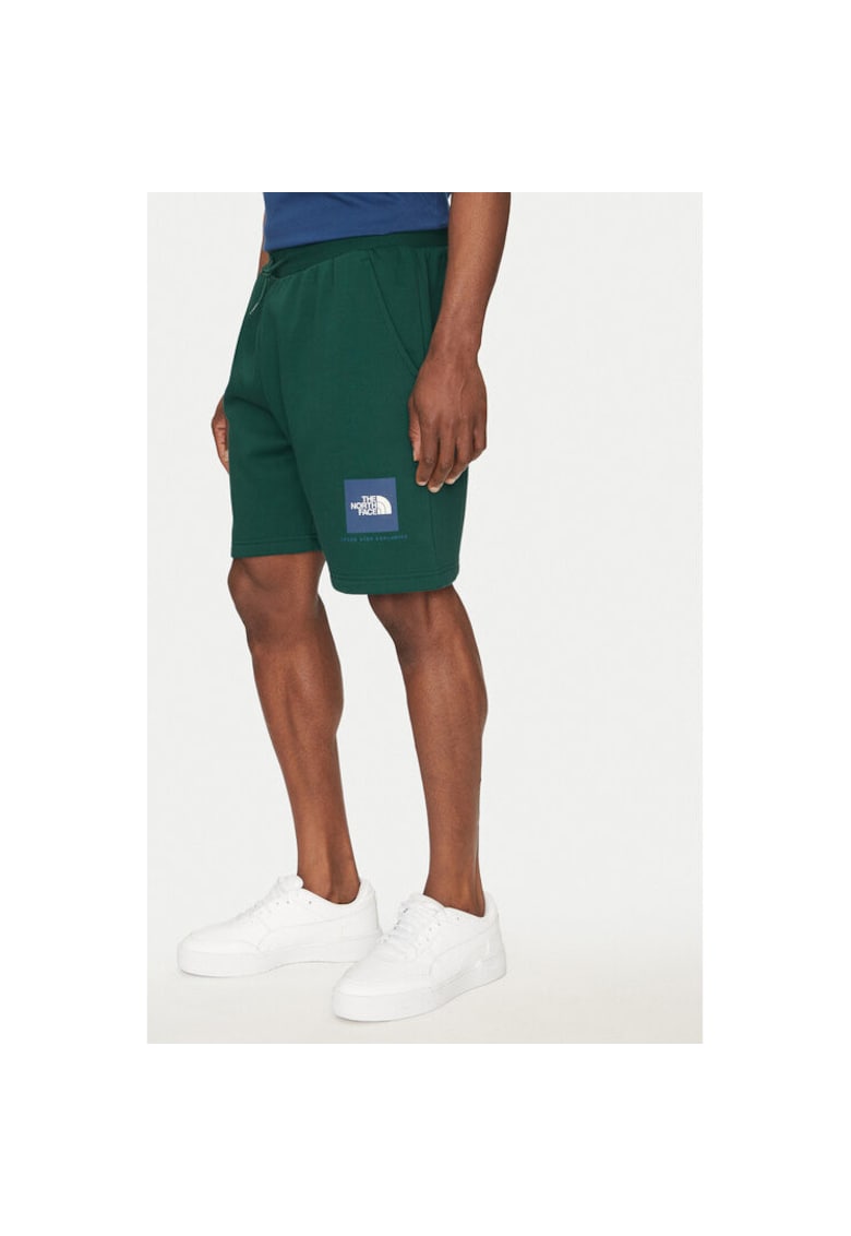 Pantaloni scurti barbati -  304916847 - Bumbac/Poliester - Verde - Verde
