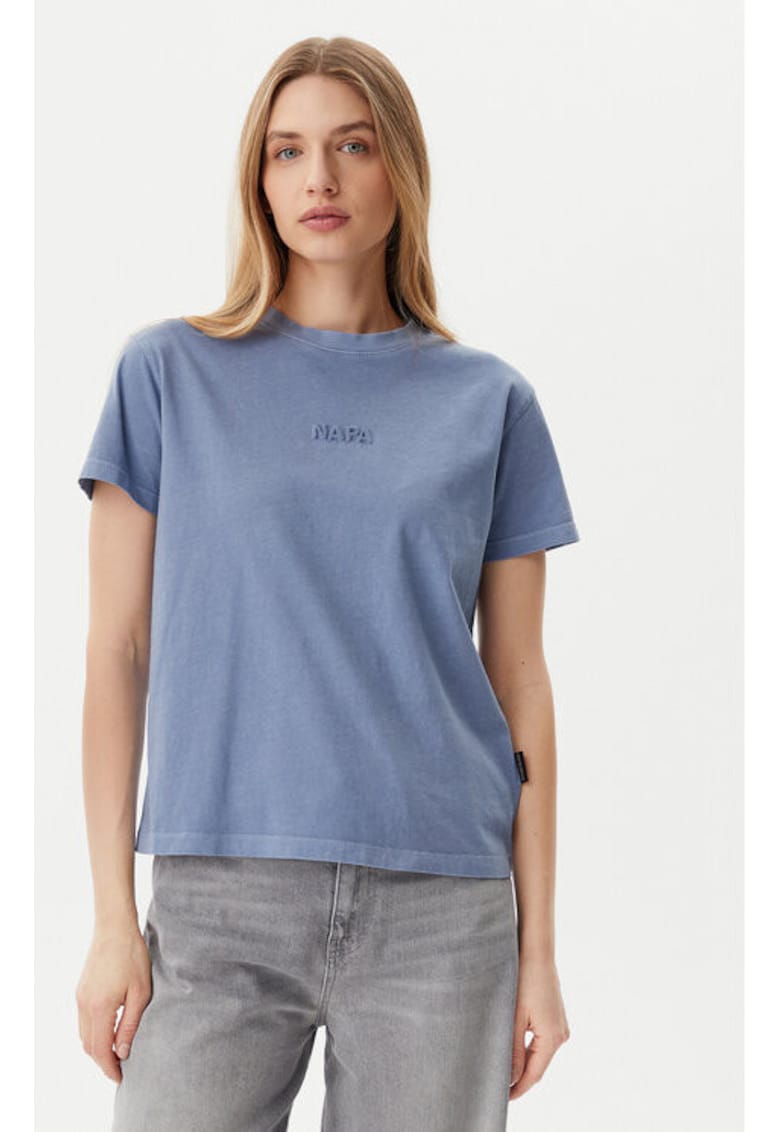 Tricou dama -  305332318 - Bumbac - Albastru - Albastru