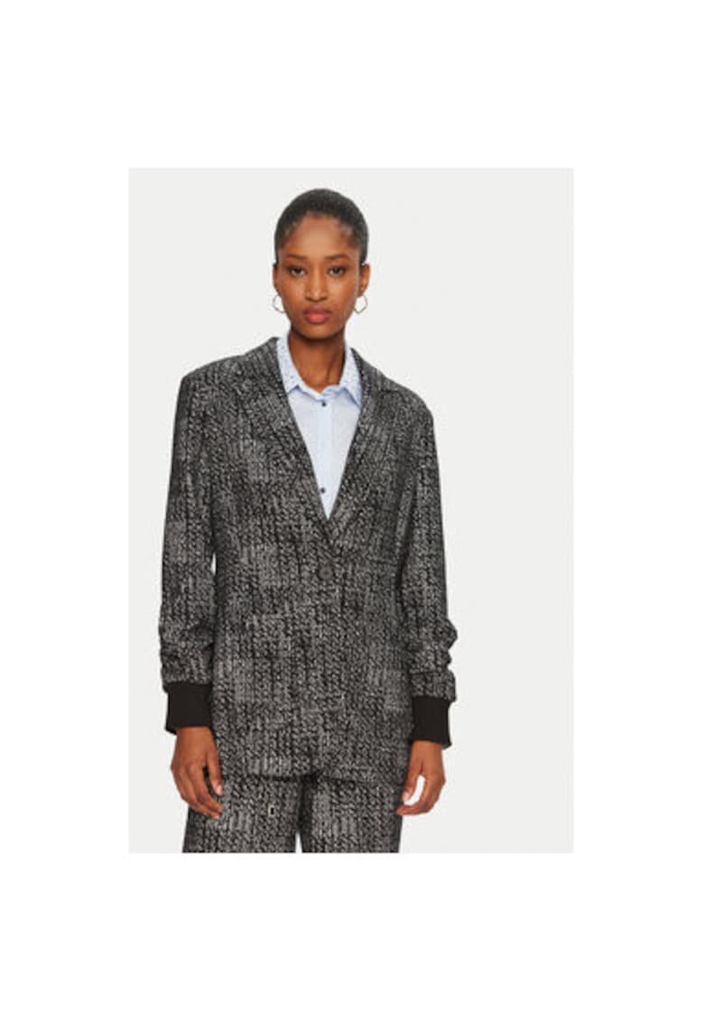 Sacou dama -  304216893 - Poliester/Bumbac - Gri - Gri