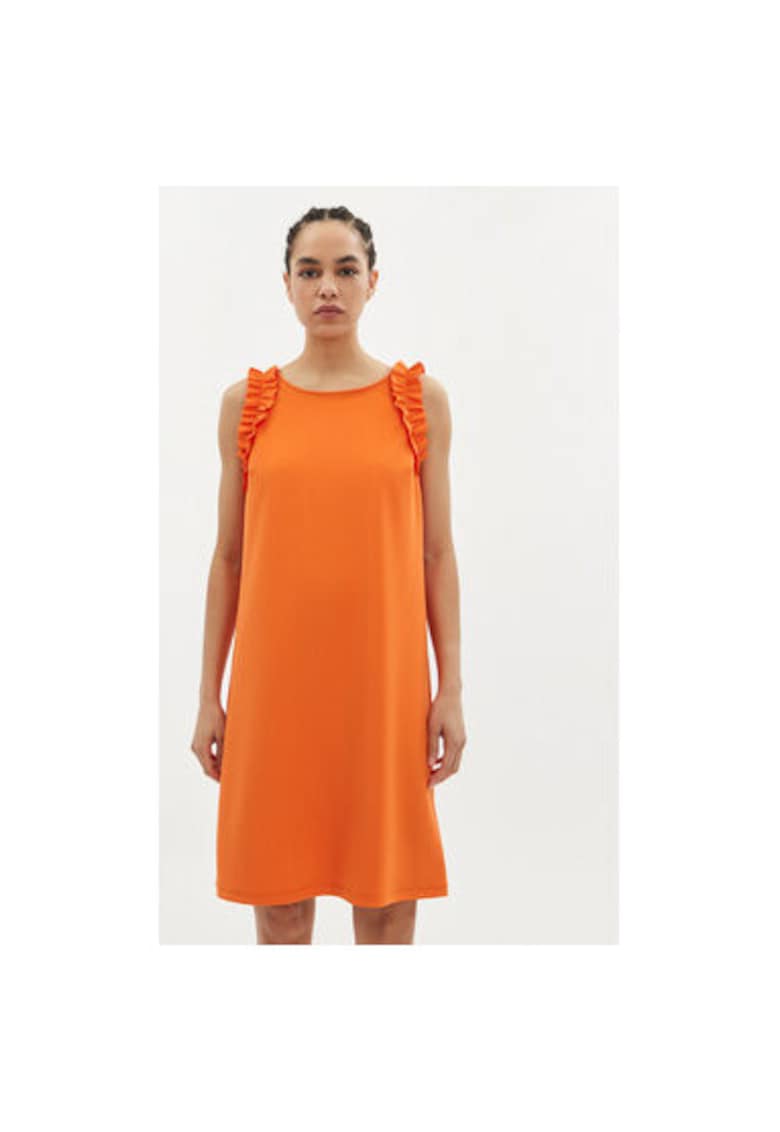 Rochie dama -  303880767 - Poliester - Portocaliu - Portocaliu