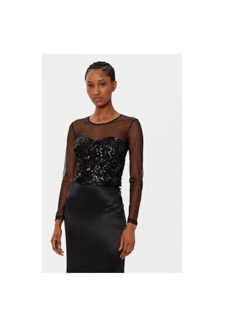 Bluza dama -  305119186 - Poliamida/Poliester - Negru - Negru