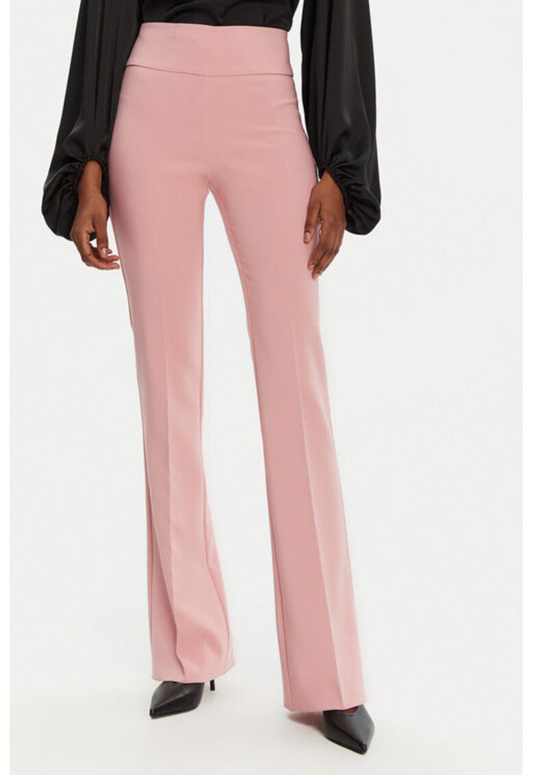 Pantaloni dama -  305266354 - Poliester - Roz - Roz