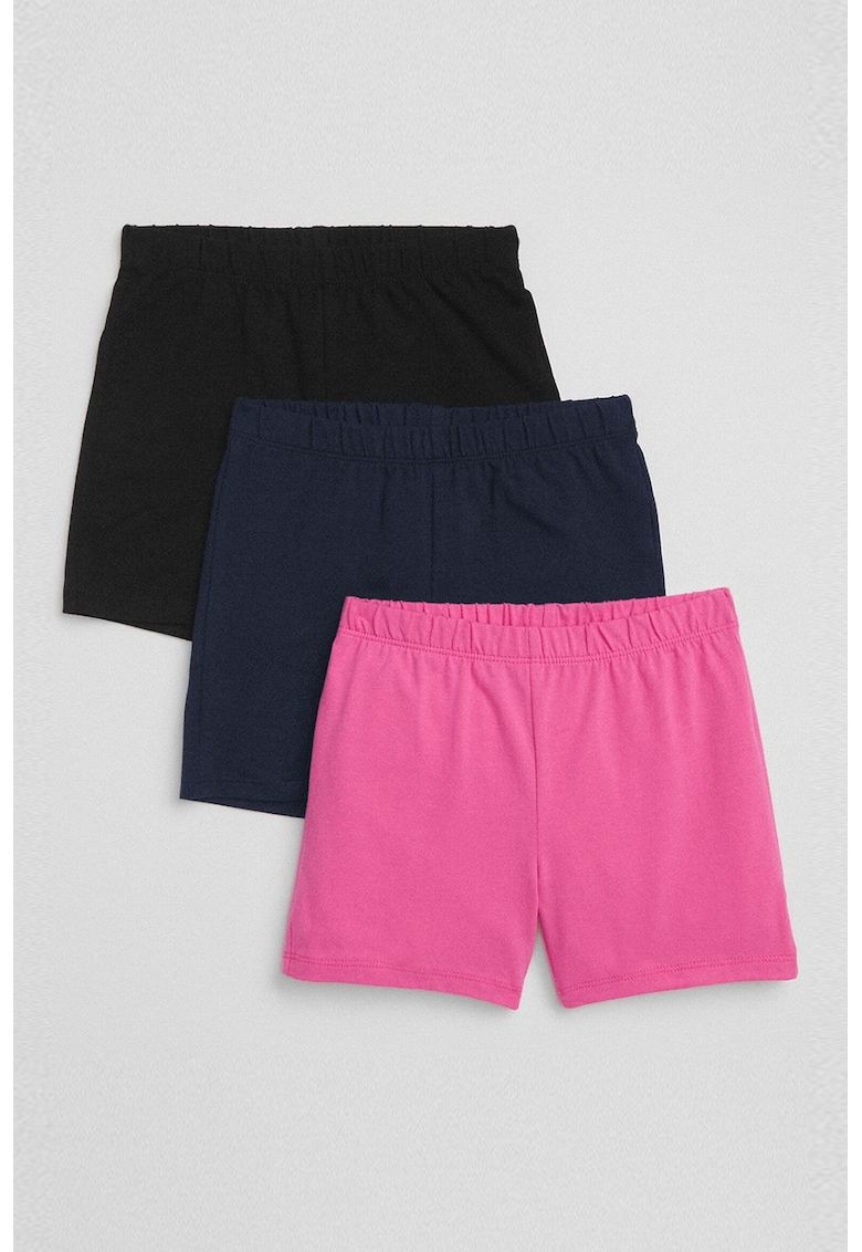 pantaloni scurti de jerseu - 3 perechi - Negru/Roz/Bleumarin