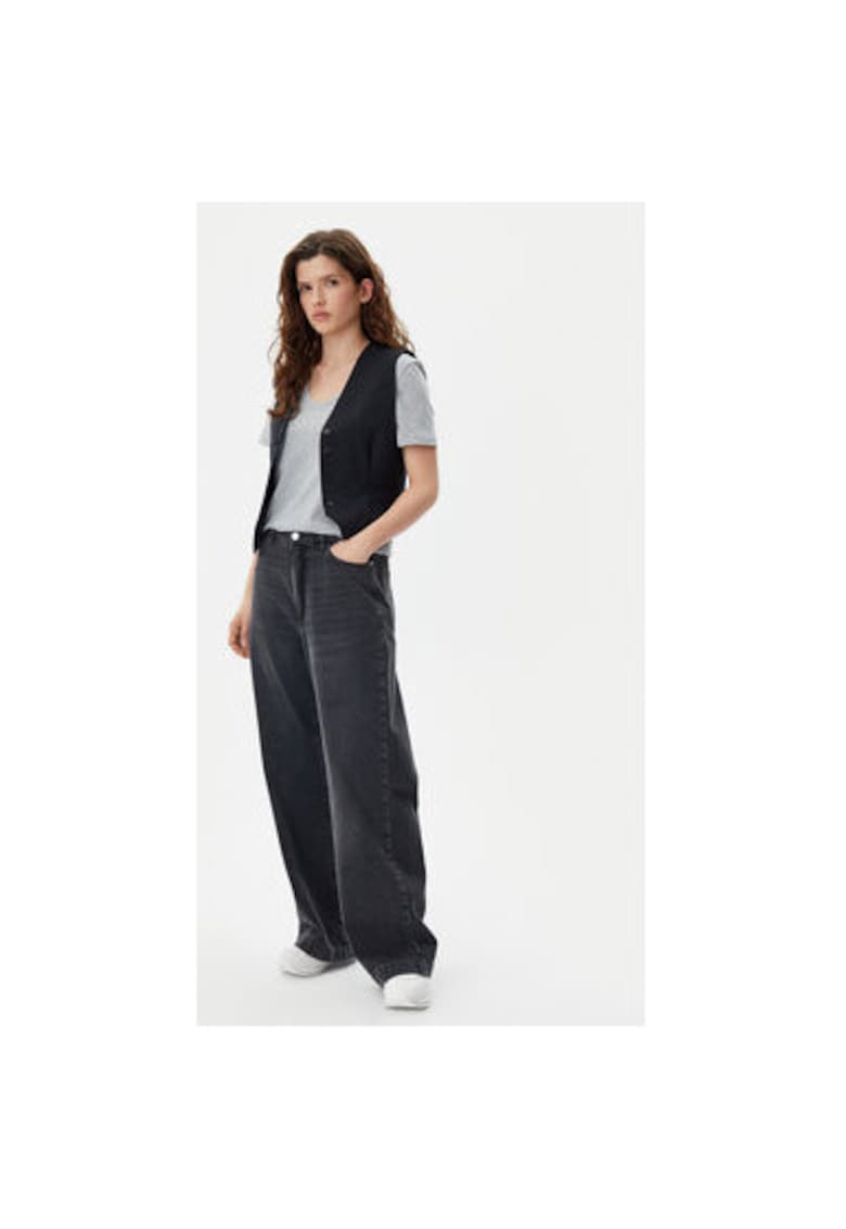 Tricou dama -  305290649 - Bumbac organic - Gri - Gri