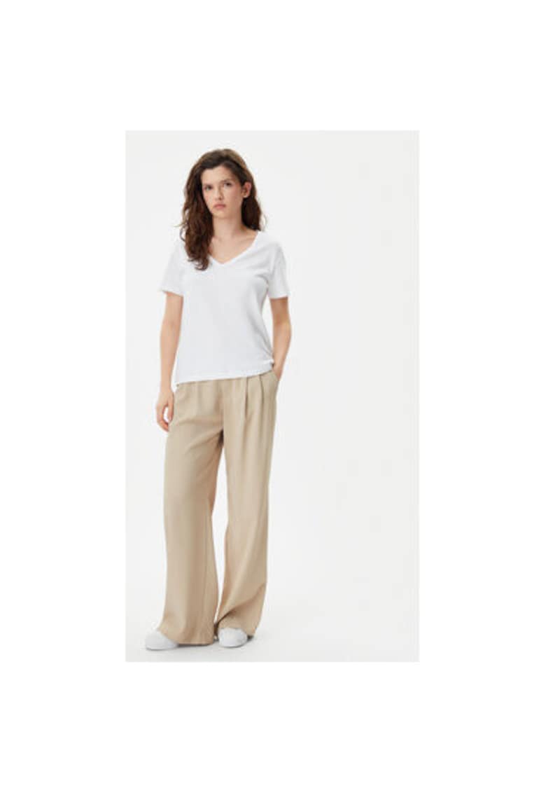 Tricou dama -  305290656 - Bumbac organic - Alb - Alb