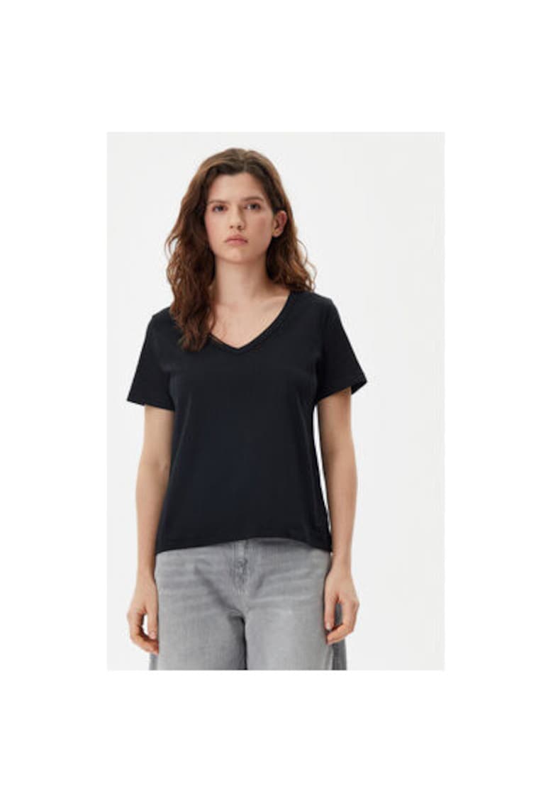 Tricou dama -  305290663 - Bumbac organic - Negru - Negru