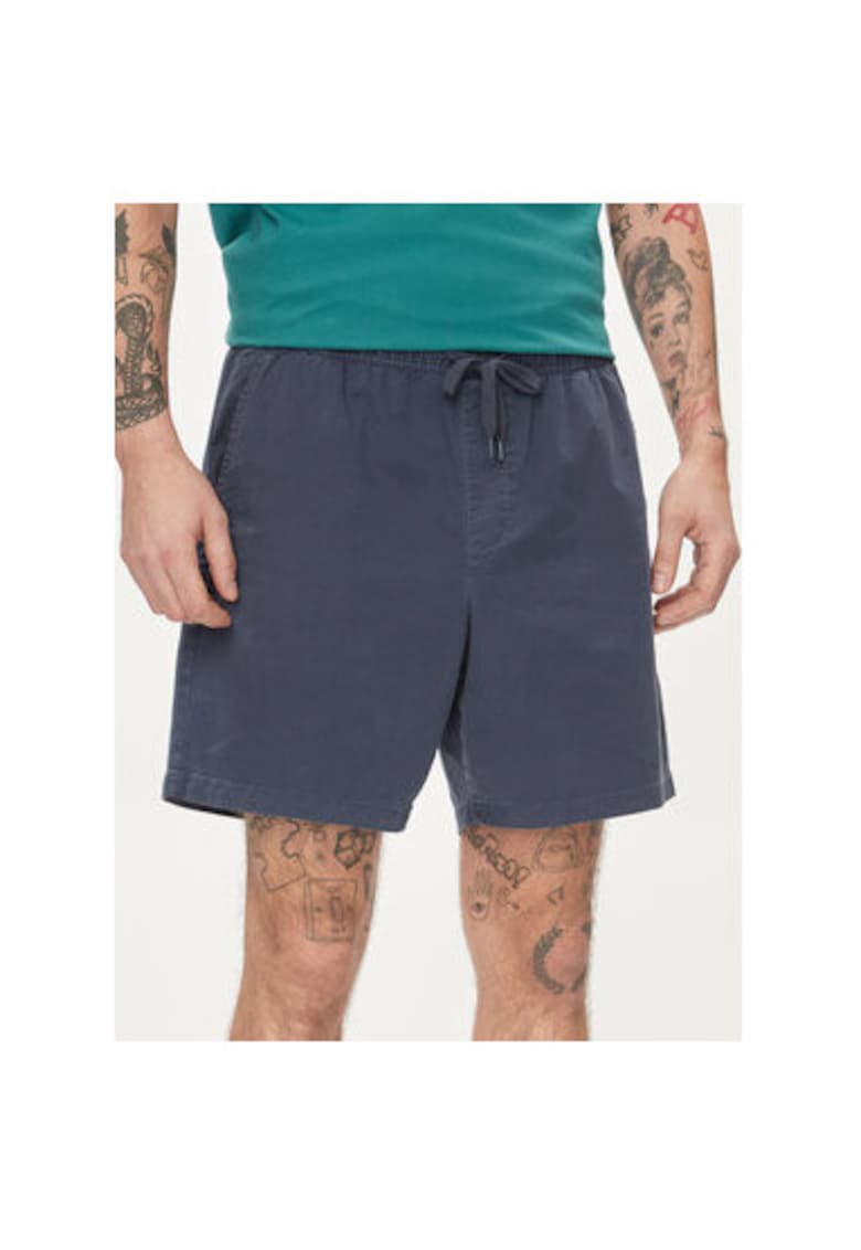Pantaloni scurti barbati -  304143731 - Bumbac - Albastru - Albastru