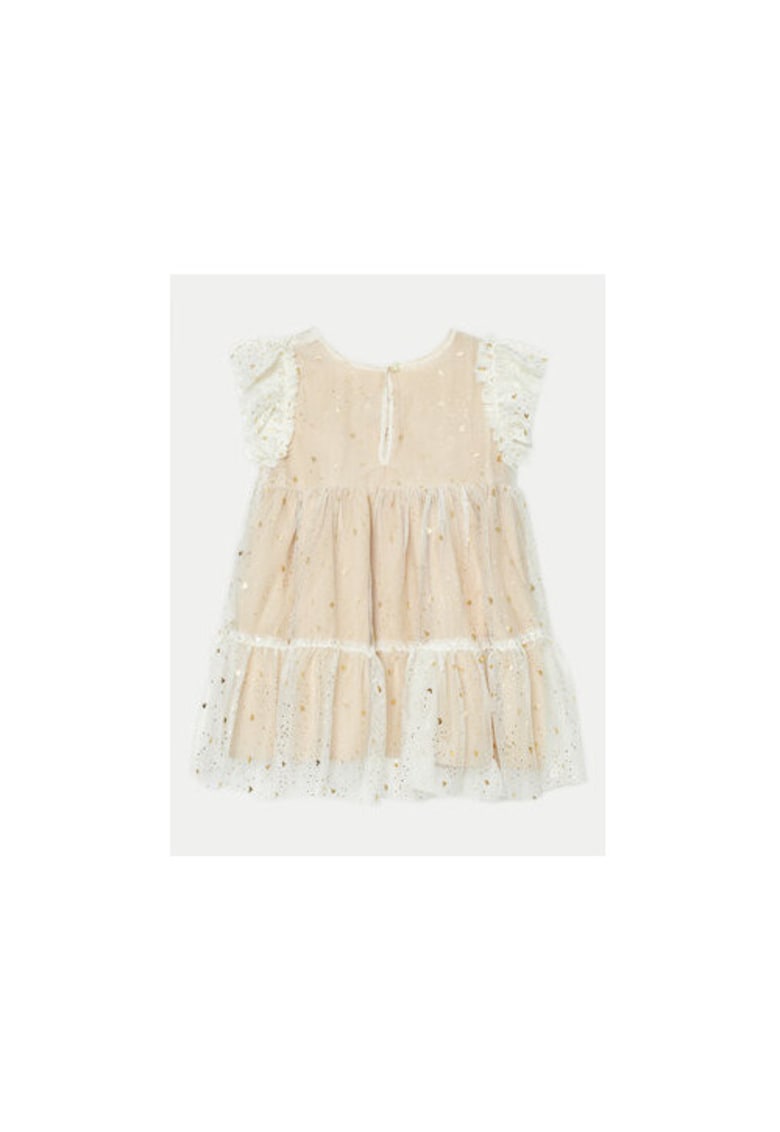 Rochie fete -  304986017 - Poliester - Bej - Bej