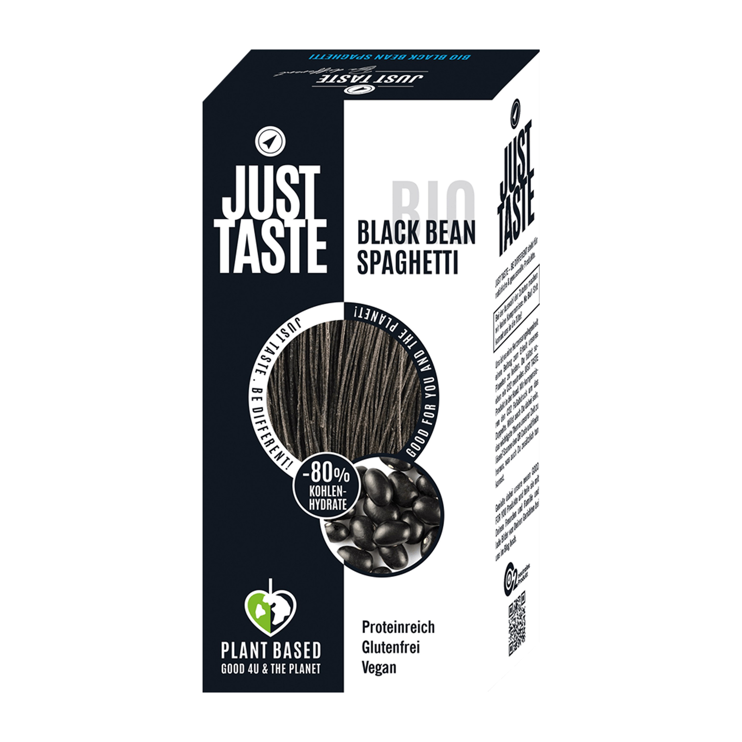 Paste bio din fasole neagră, 250g Just Taste