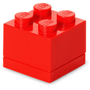 Mini cutie depozitare LEGO 2x2 rosu (40111730)