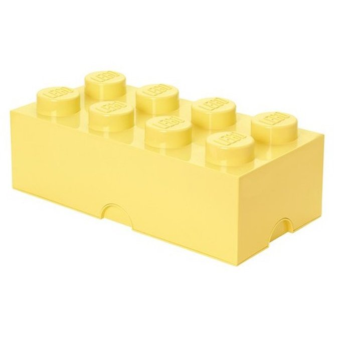 Cutie depozitare LEGO 2x4 galben deschis (40041732)