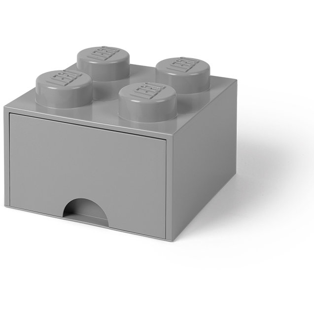 Cutie depozitare LEGO 2x2 cu sertar, gri (40051740)