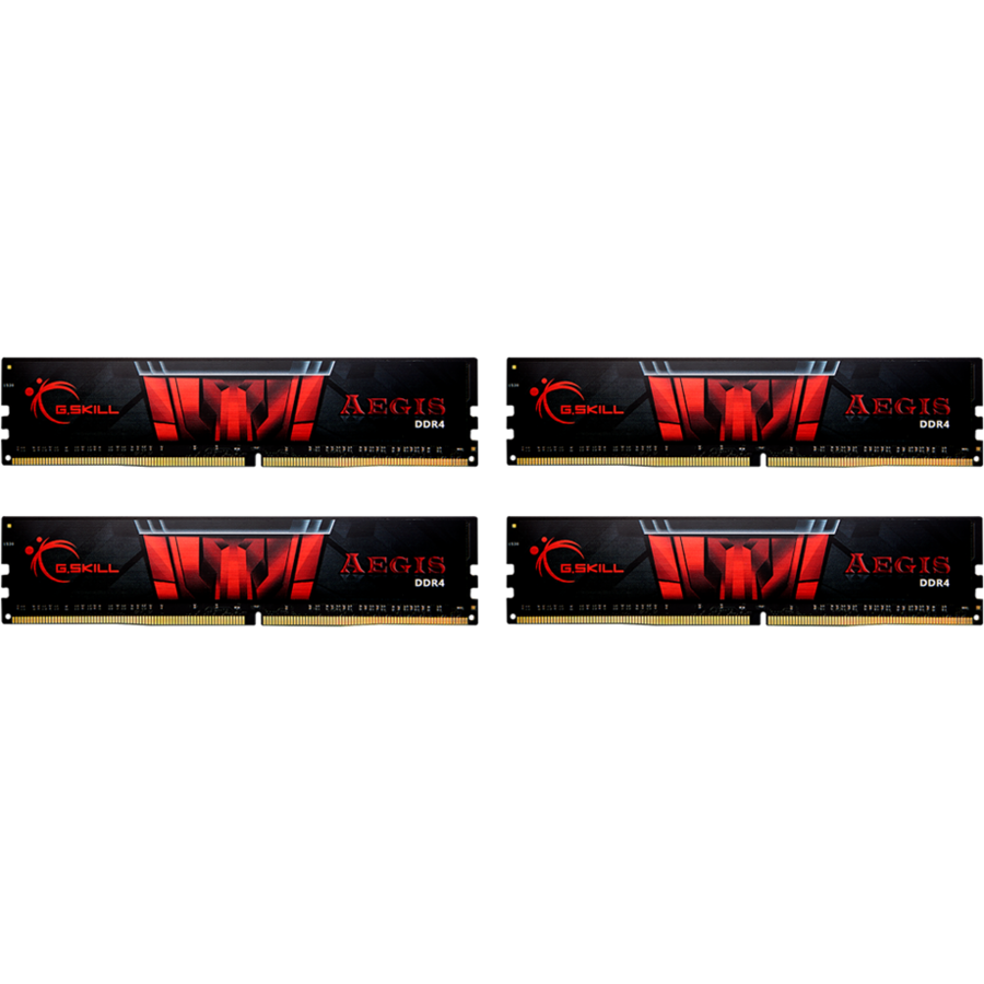 G.SKILL F4-3200C16Q-64GIS G.Skill Aegis DDR4 64GB (4x16GB) 3200MHz CL16 1.35V XMP 2.0