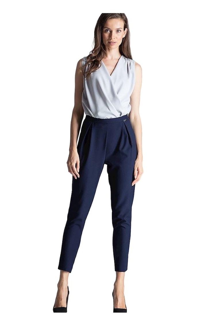Pantaloni dama -  Bleumarin - Poliester