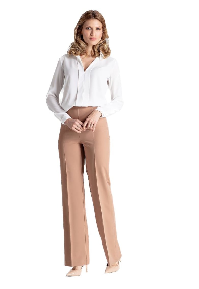 Pantaloni eleganti de dama -  Clane - maro
