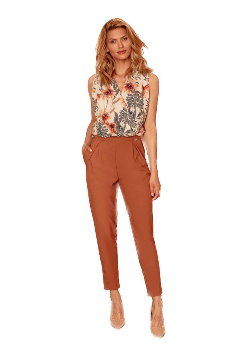 Pantaloni eleganti de dama -  Gwymones - maro