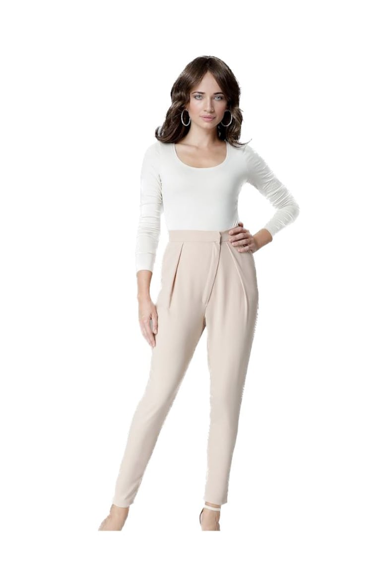 Pantaloni eleganti de dama -  Ardal - bej - Bej