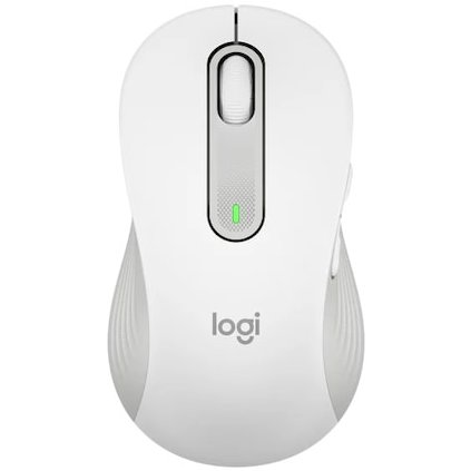 Mouse M650 L Pentru Stangaci Silent Bluetooth Wireless Bolt USB Receiver Alb