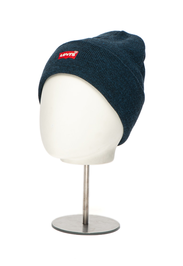 Caciula elastica cu logo brodat - Bleumarin