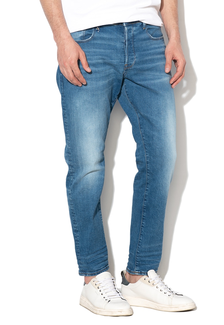 Blugi drepti cu croiala conica 3301 - Albastru