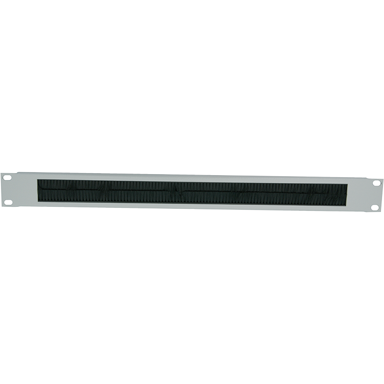 Panou intrare cabluri 1U 19 inch otel 1.5mm Grey