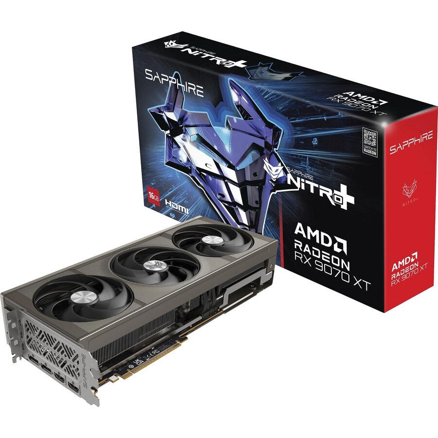 Placa Video NITRO+ AMD Radeon RX 9070 XT Gaming OC 16GB GDDR6 256-bit