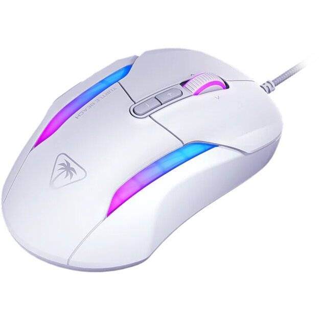 Mouse Gaming cu Fir Kone II Iluminare RGB 26000DPI Alb