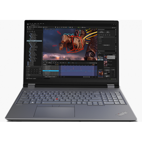Laptop ThinkPad P16 G2 WUXGA 16 inch Intel Core i7-14700HX 64GB 1TB SSD RTX 5000 Ada Windows 11 Pro Black Grey