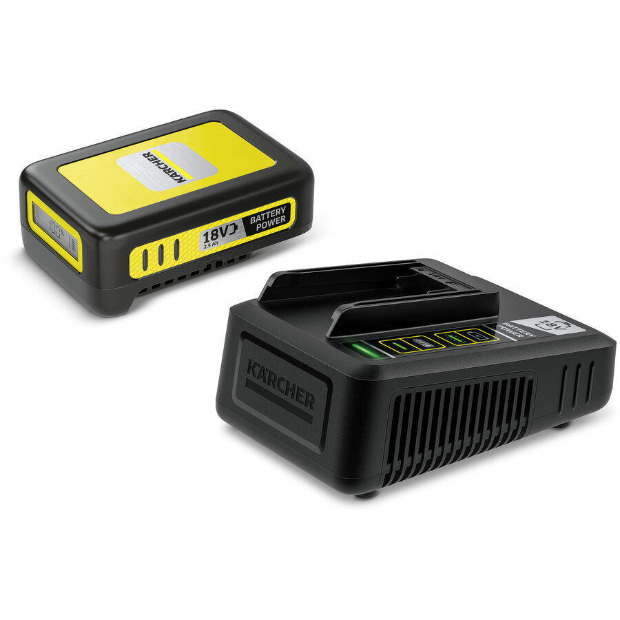 Starter Kit Power 18/25 (2.445-062.0) Acumulator 18V / 2.5Ah si Incarcator Negru/Galben
