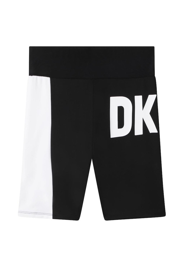Pantaloni scurti cu imprimeu logo - Alb/Negru