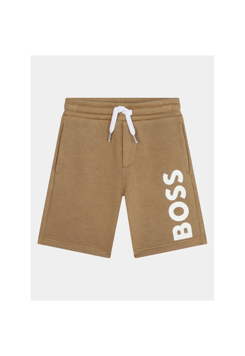 Pantaloni scurti baieti -  303626945 - Bumbac - Bej - Bej