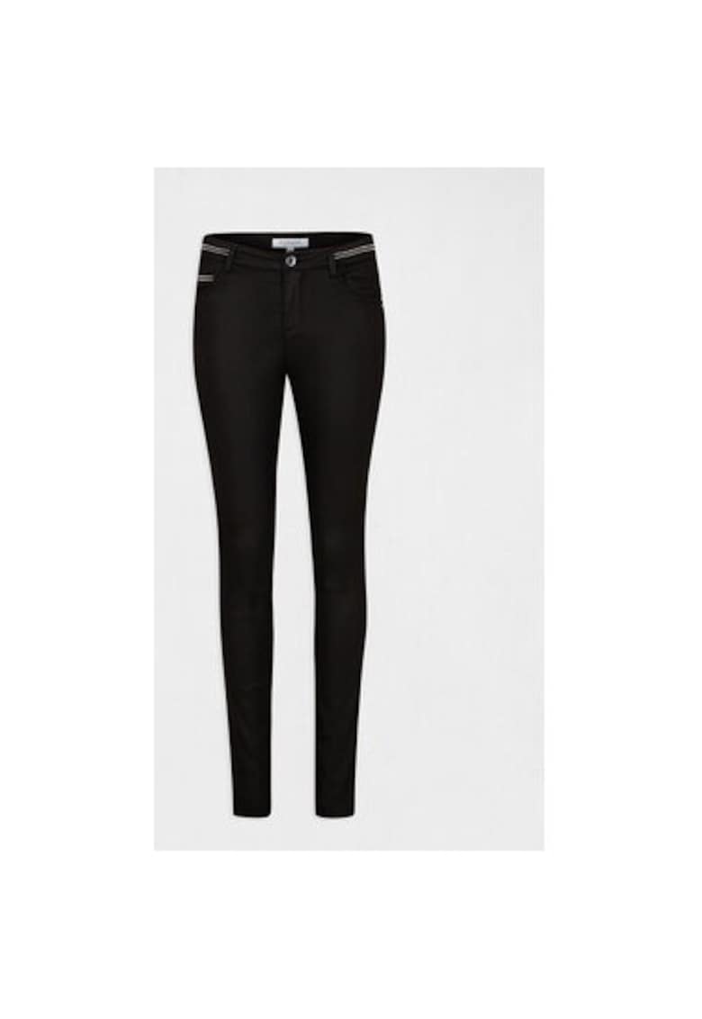 Pantaloni dama -  209363760 - Bumbac/Poliester - Negru - Negru